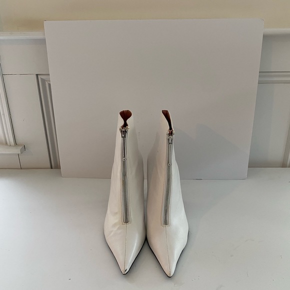 Zara white pointy booties - Picture 3 of 7